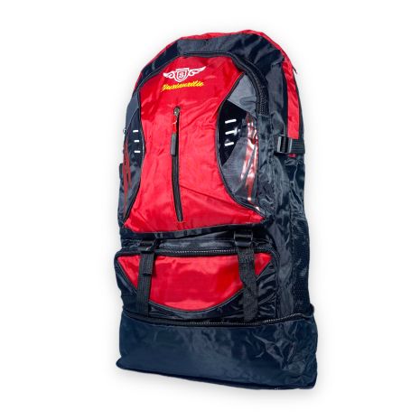 Рюкзак туристичний з розширенням, один відділ, 3 фронтальні кишені, 35 л розмір: 50(62)*35*17 см, червоний