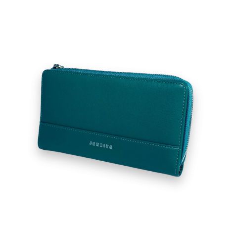 Жіночий гаманець Saralyn екошкіра 1 відділення 8 осередків для карт розмір: 20*11*3 см зелений