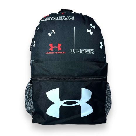 Рюкзак спортивний BagWay 15л одне відділення фронтальна кишеня бічні кишені, розмір 38*27*12 см чорний принт 5
