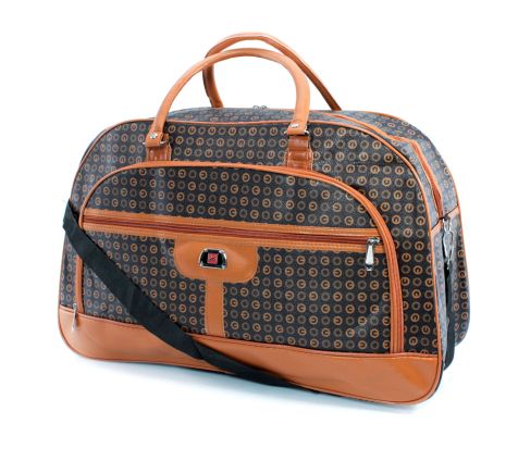 Дорожня сумка-саквояж з гранітолю 1 відділ 2 фронтальні кишені з"ємний ремінь розмір: 54*33*20 см принт 4