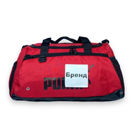 Спортивна сумка одне відділення додаткові кишені з'ємний ремінь розмір: 50*28*25 червоний