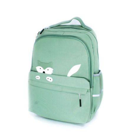 Міський рюкзак молодіжний 20 л, два відділення, бічні кишені, розміри: 42*29*16 см, зелений