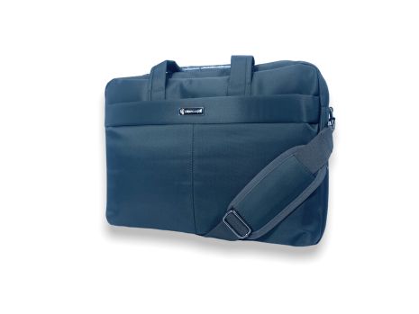 Чоловіча сумка для ноутбука 2020-А, 2 відділення, фронтальна кишеня, ремінь 135 см, розмір: 40*30*10 см сіра