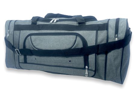 Дорожня сумка mTs 12010 фронтальні кишені одне відділення розмір 70*33*30 см сіра