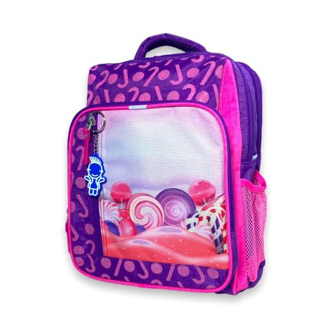 Рюкзак шкільний для дівчинки Bagland 112702409 два відділи кишені роз.35*25*15 фіолетово-рожевий
