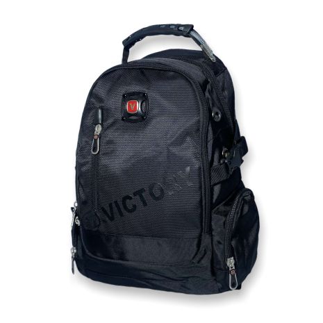 Міський рюкзак1416M два відділення, фронтальна кишеня,USB слот+кабель розм 38*27*10 чорний