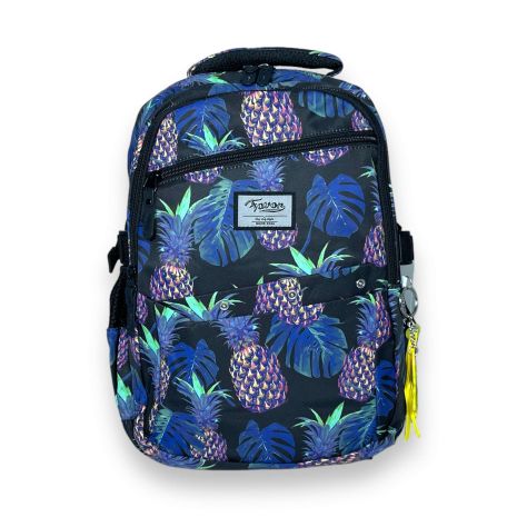 Шкільний рюкзак Favor для дівчинки, два відділення, фронтальна кишеня, розмір 40*27*15см, чорно-синій
