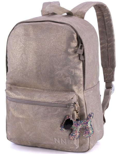 Молодіжний рюкзак міський WinnerOne 226-6 одне відділення 2кишені в середині розмір 28*17*41см металік
