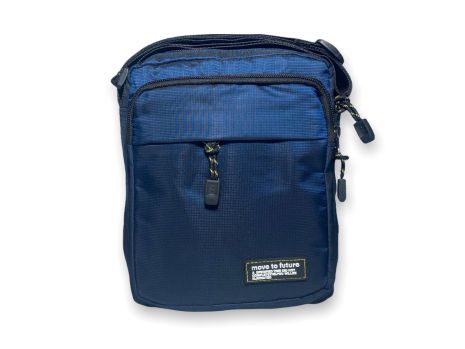 Чоловіча сумка 22965 одне відділення кишені на лицьовій стороні розмір: 23*20*7 см синя