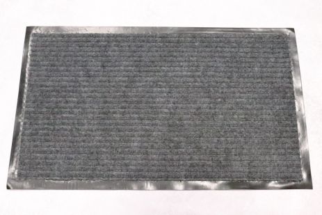 Придверный коврик на резиновой основе "Полоса" 45*75 см Серый