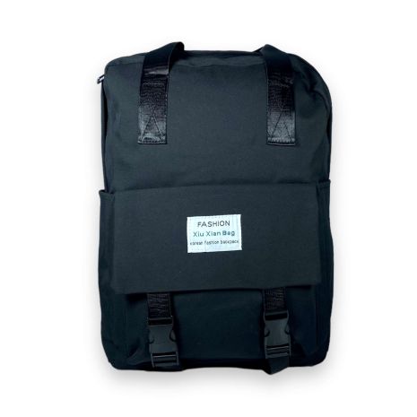 Міський рюкзак Xiu Xian Bag 20 л, один відділ, одна фронтальна кишеня, розмір: 40*28*15 см, чорний