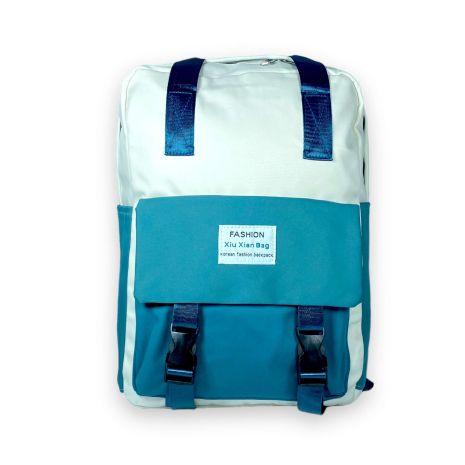 Міський рюкзак Xiu Xian Bag 20 л, один відділ, одна фронтальна кишеня, розмір: 40*28*15 см, зелено-молочний