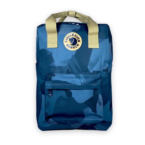 Міський рюкзак Kanken 20л один відділ фронтальна кишеня бокові кишені розмір 40*28*15см синій