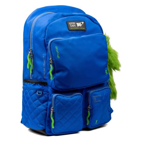 Шкільний рюкзак YES by Andre Tan, напівкаркасний, одне відділення, розмір: 40*30*14 см, Double plus blue
