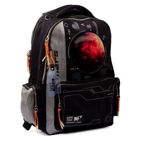 Шкільний рюкзак YES by Andre Tan, одне відділення, одна фронтальна кишеня, розмір 46*31*14см Space black light