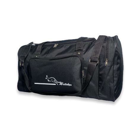 Дорожня сумка Wallaby 3070 одне відділення бічні кишені вологозахисні властивості розмір: 65*35*30см чорна