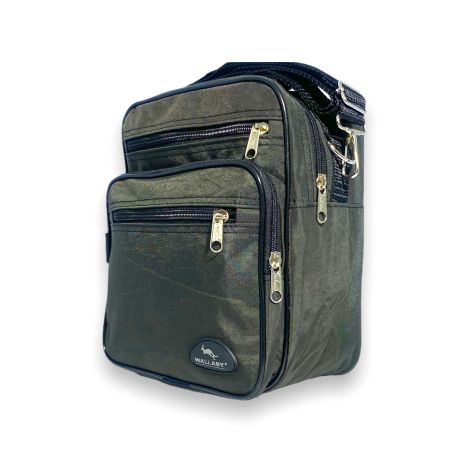 Чоловіча сумка через плече, вертикальна, Wallaby 2685, одне відділення, розмір: 25*20*15 см, зелена
