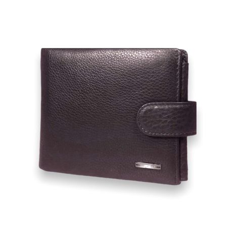 Шкіряний чоловічий гаманець Cardinal 538 для купюр 3 відділи 5 відділів для карток 4-прозорі розміри: 14*10*3см коричневий