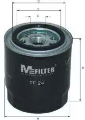 Фильтр масляный, KIA CEE'D (JD) 1.4 CVVT MFILTER (TF24)