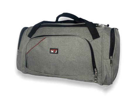 Дорожня сумка mTs 1901-60 на одне відділення фронтальна кишеня знімний ремінь розміри:60*30*26см сіра