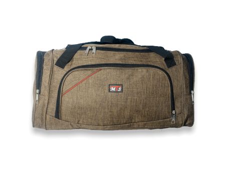 Дорожня сумка mTs 1901-60 на одне відділення фронтальна кишеня знімний ремінь розміри:60*30*26см коричнева