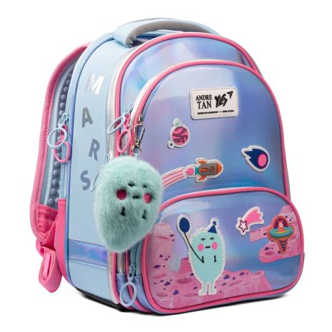 Шкільний рюкзак YES by Andre Tan, каркасний, три відділення, розмір: 36*27*18 см, бузковий JUNO ULTRA Premium