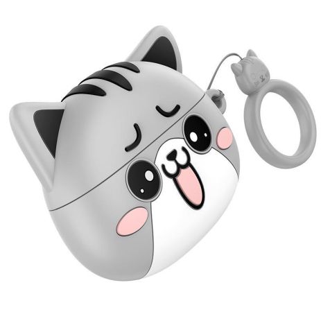 Навушники HOCO EW48 TWS | BT5.3, 30/300mAh, 4h | grey misty cat