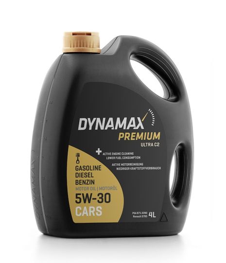 Масла моторные DYNAMAX PREMIUM ULTRA C2 5W30 (4L), DYNAMAX (502047)