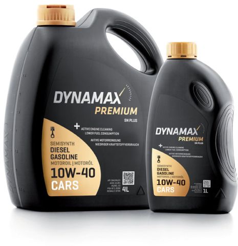 Масла моторные DYNAMAX PREMIUM SN PLUS 10W40 (4L), DYNAMAX (502648)