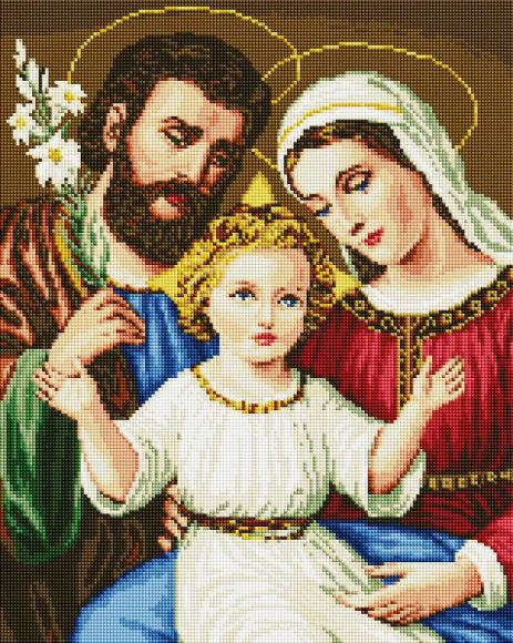 Алмазная мозаика Икона Святое Семейство 40х50 см ColorArt SP016