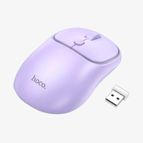 Wireless мышь HOCO GM25 |BT5.2/2.4G, 800/1200/1600 DPI| purple