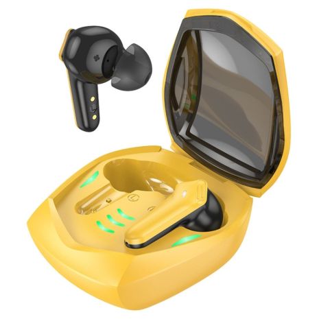 Наушники игровые TWS HOCO EW28 Magic true wireless BT gaming headset Yellow