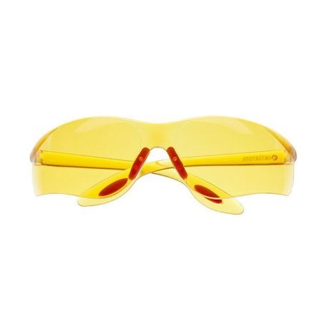 Очки защитные желтые, материал линз поликарбонат, материал заушников поликарбонат, защита от удара INTERTOOL SP-0086