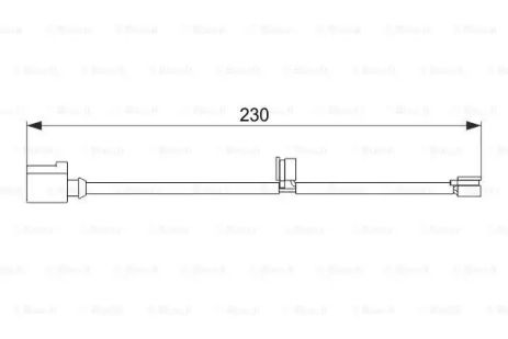 Датчик износа колодок тормозных задних, BOSCH (1987474569)