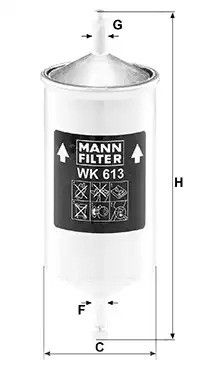 Фильтр топливный MANN (WK613)