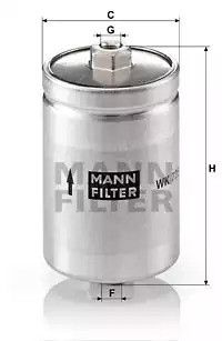 Фильтр топливный, MANN (WK725)