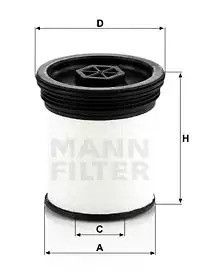 Фильтр топливный, MANN (PU7006)