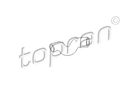 Шланг радіатора, TOPRAN (205713)