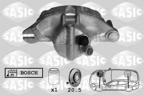 Ремкомплект суппорта тормозного переднего, Sasic (6504003)