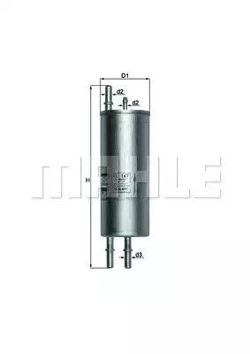 Фильтр топливный, KNECHT (KL167)