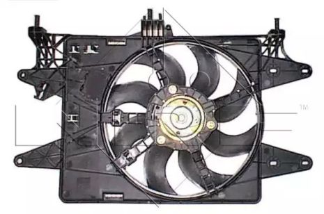 Вентилятор радиатора FIAT Doblo 05- (NRF), NRF (47232)