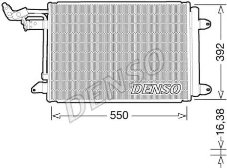 Радиатор кондиционера, DENSO (DCN32032)