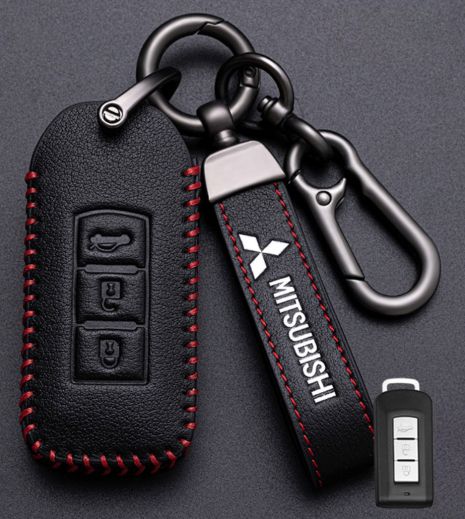 Чехол и брелок для ключа Mitsubishi №1-3 кнопки