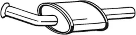 Глушитель передний RENAULT TWINGO 01-12, BOSAL (200811)