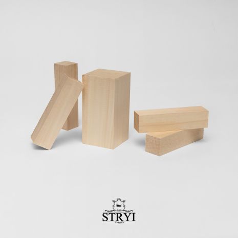 Набір брусків STRYI для вирізання фігурок, липа, арт.700505