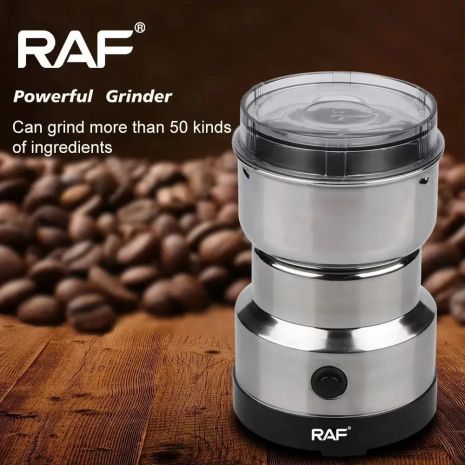 Кофемолка роторная RAF R.7113 для кофе и специй, металл, 150 Вт