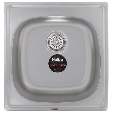 Мийка кухонна сталева нержавіюча Haiba 50x47 (Satin) (HB0543)