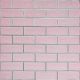 Панель стінова 70*70cm*5mm рожева цегла зі сріблом (D) SW-00001501