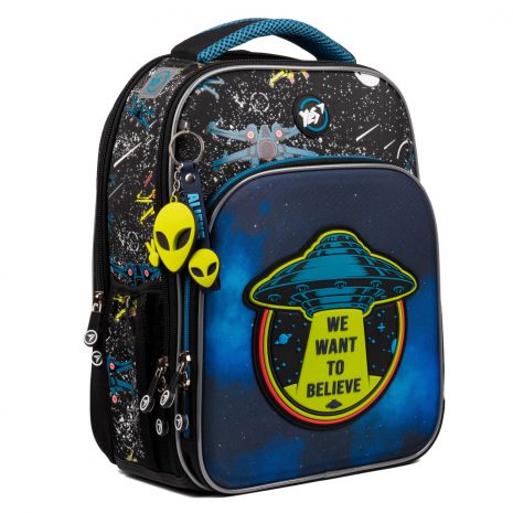 Рюкзак шкільний напівкаркасний Yes UFO S-78 два відділення, фронтальна кишеня, бічні кишені розмір 38*29*15см