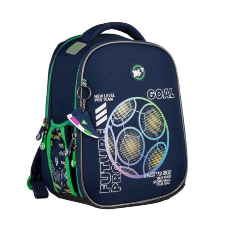 Шкільний рюкзак YES Your Goal H-100, каркасний, два відділення, дві бічні кишені,розмір: 35*28*15см